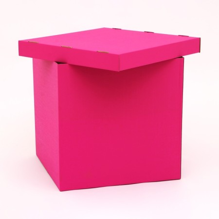 Box for balloons, pink 60 x 60 x 60 cm-4