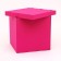 Box for balloons, pink 60 x 60 x 60 cm