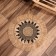 Wicker rug round 50 cm