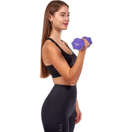 Neoprene dumbbells Bradex SF 0544, purple, 4 kg-5
