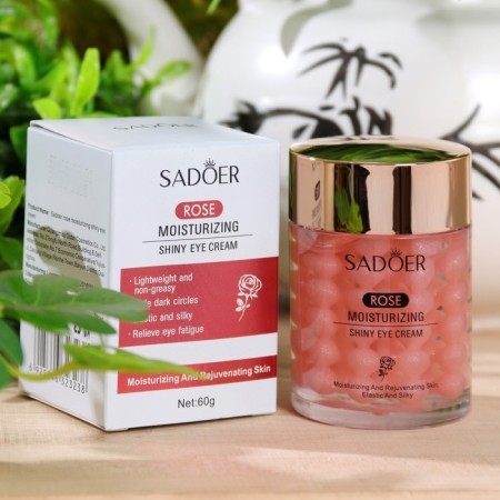 Nourishing eye cream with rose extract, against swelling and wrinkles, 60 g