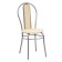 The chair "Elegy is soft", silver metallic/milk reptile