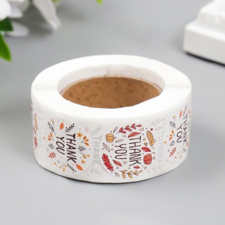 Stick Paper "Autumn" d = 2.5 cm 500 pcs in a roll 3x6.5x6.5 cm-2