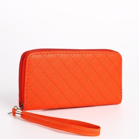 Women's wallet with lightning, orange color
