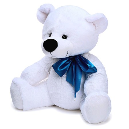 Soft toy "Pasha Bear", white color, 38 cm-1