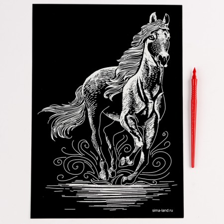 Engraving. Set of engravings "Animals", A4, 4 pcs-7