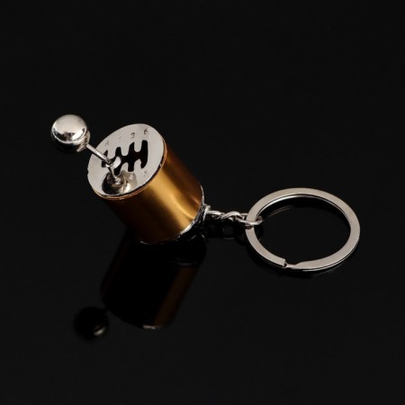 Cartage keychain, gearbox lever, golden-1