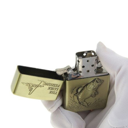 Gasoline lighter "The Lure Fishing", silicon, 6 x 8 cm-1