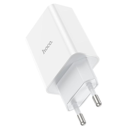 Network charger Hoco C99a, 2 Type-C, 1 USB, 20 W, 3 A, PD + Qc, white-1