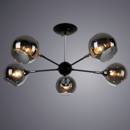 Lagos chandelier, 5x60W E27, black color-1
