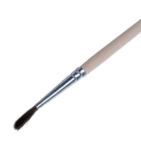 Round Brush No. 2 (clip diameter 2 mm; hair length 12 mm), wooden handle, calligrata-4