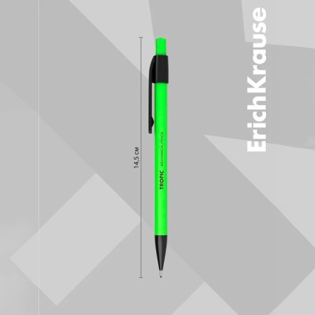 Mechanical pencil Erichkrause "Delta", NV, Grifel D = 0.5 mm, three -sided, in the box, mix-3
