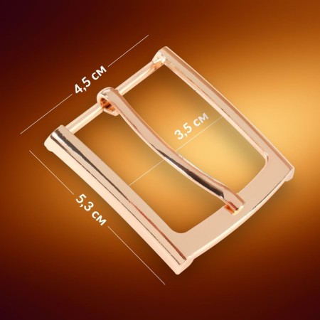 A belt buckle, 5.3 × 4.5 cm, 35 mm, gold color-1