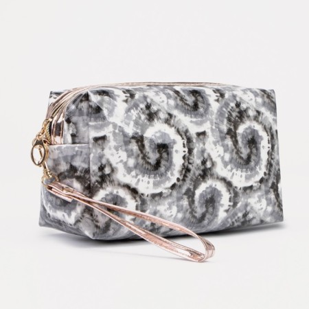 Lightning cosmetic bag, gray color
