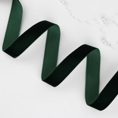 Velvet tape, 20 mm, 18 ± 1 m, green color No. 165-1