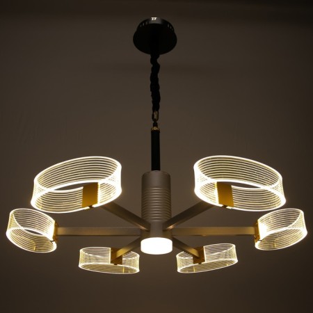 Chandelier 1698/6 LED 124W 3000-6000K silver 71x71x50 cm Bayerlux-4