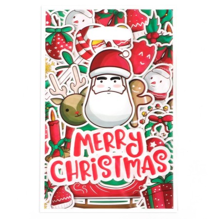 Gift package, from pearl film, "Santa team", 17x25 ± 1cm 30mkm