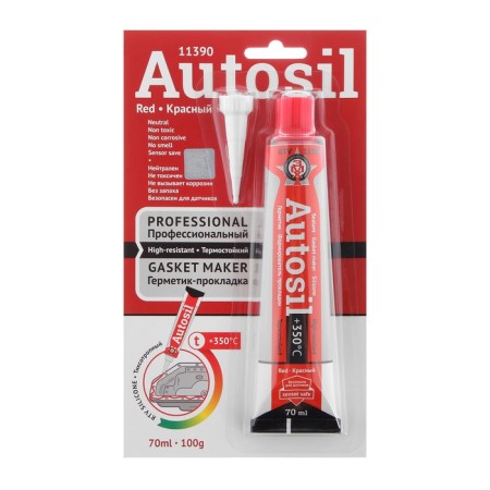 Autometics gaskets silicone, high -strength caroli, red, 100 g
