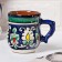 Mug Rishtan ceramics "Flowers", 330 ml, blue