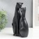 Polystone souvenir "Cat and cat - kiss" Black 22x12.5x5.5 cm