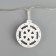 Garland “thread” 2 m with nozzles “snowflake”, ip20, transparent thread, 10 led, warm white glow, aah2
