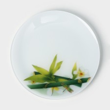 Bamboo Glass Plate, D = 21.5 cm