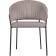 Chair on the metal frame Leo Metal/velor, black/cappuccino 56x52x80 cm