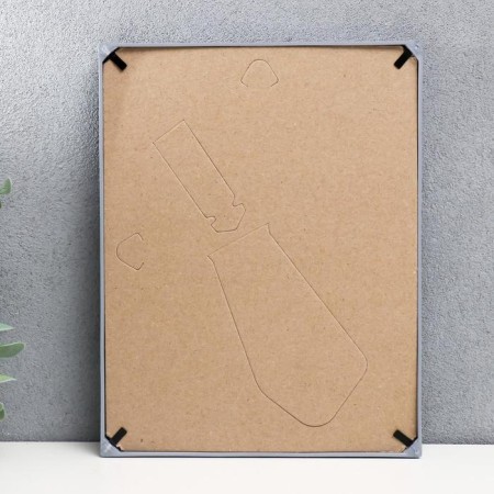 Photo frame plastic L-5 15x21 cm silver. Met. (plastic screen)-2