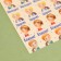Paper stickers of the Evaluation "School", 10.5 x 18 cm