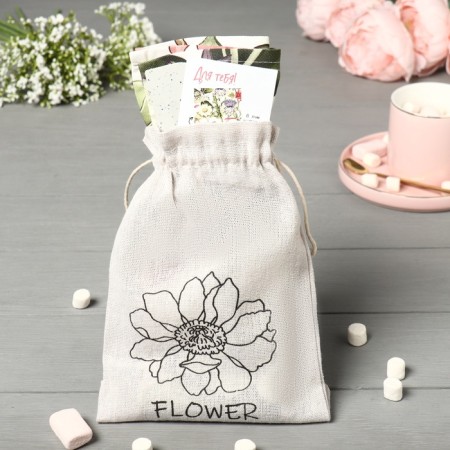 Gift "Flower" towel 40x73cm, shoulder blade-1