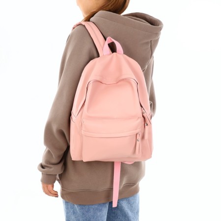 Youth backpack with lightning, 4 pockets, pink color-1