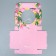 Box for Makarun with low sides, confectionery packaging "Tulips", March 8, 11 x 11 x 3 cm