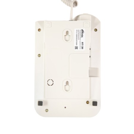 Wired phone Ritmix RT-311, repeat, disconnecting microphone, indication, white-2