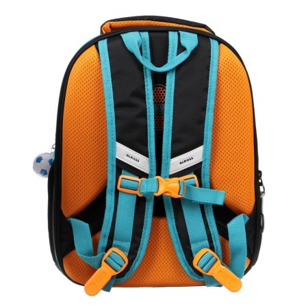 Frame backpack 37 x 28 x 12 cm, Across 194, filling: bag, pencil case, blue/blue ACR22-194-1-4