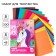 Set "Unicorn" A4: 8 l. tsv. monost. chalk. cardboard and 8 l. tsv. double. papers, Minnie Mouse