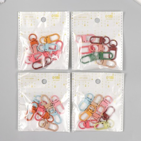 Carabiner Metal with a ring "Loop" mix 3.1x1.2 cm-4
