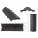 PPK parapet for a fence span of 0.5 brick, 50 × 13 × 1.5 cm, black, “flexible tile”