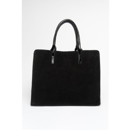 Bag Tout Women, Natural suede, Ludor Black, 33x10x27 cm-2