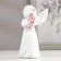 Polystone souvenir "Snowty angel-girl with roses" mix 12.5x7.5x7 cm