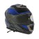Modular helmet with two visors, size L (59-60), model-BLD-160E, black and blue