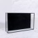 Square organizer for storage, 1 section, glass, 29 × 17.5 × 6.5 cm, the color is transparent/black