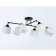 Suspended chandelier Ambrella Light, Modern, TR303089, 6HE27, black color, gold