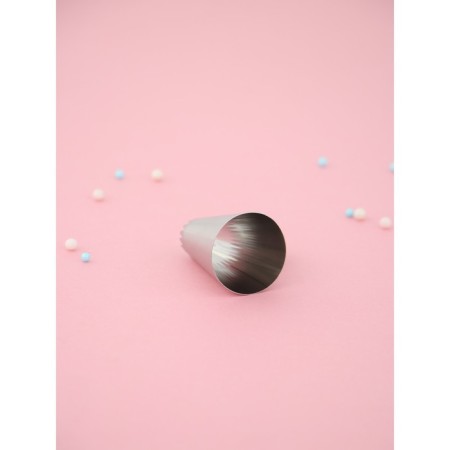 Konfinett confectionery nozzle "French star", d = 3.4 cm, output d = 1.4 cm, stainless steel-3