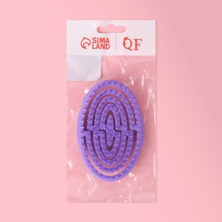 The comb is massage, oval, 11 × 7.2 cm, color mix-9