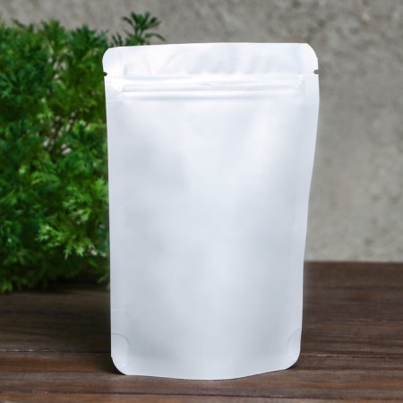 Package doy-pack, matte, white, 10 x 15 x 4 cm-1
