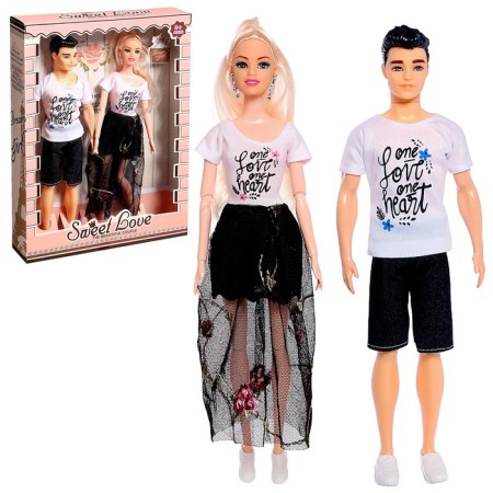 Set of dolls "Happy Family" with accessories