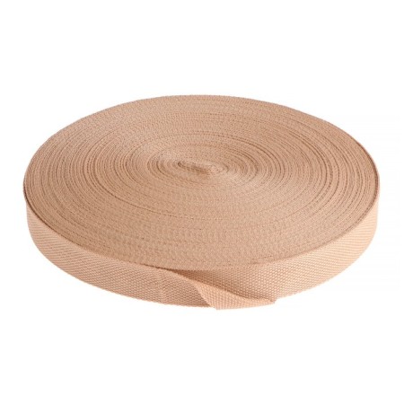Strict sling 30 mm, for edging EVA rugs, coil 50 m, beige
