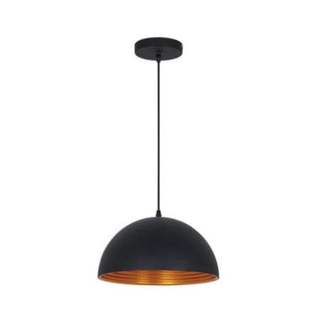 UGA 1x60W E27 Suster Chandelier, black, gold 30x30 cm