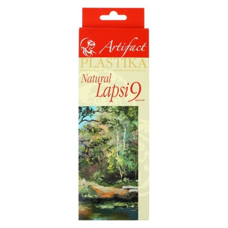 Set of plastic - polymer clay, Lapsi Natural, 9 colors of 20 g