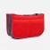 Cosmetic bag-organizer on zippers, red color